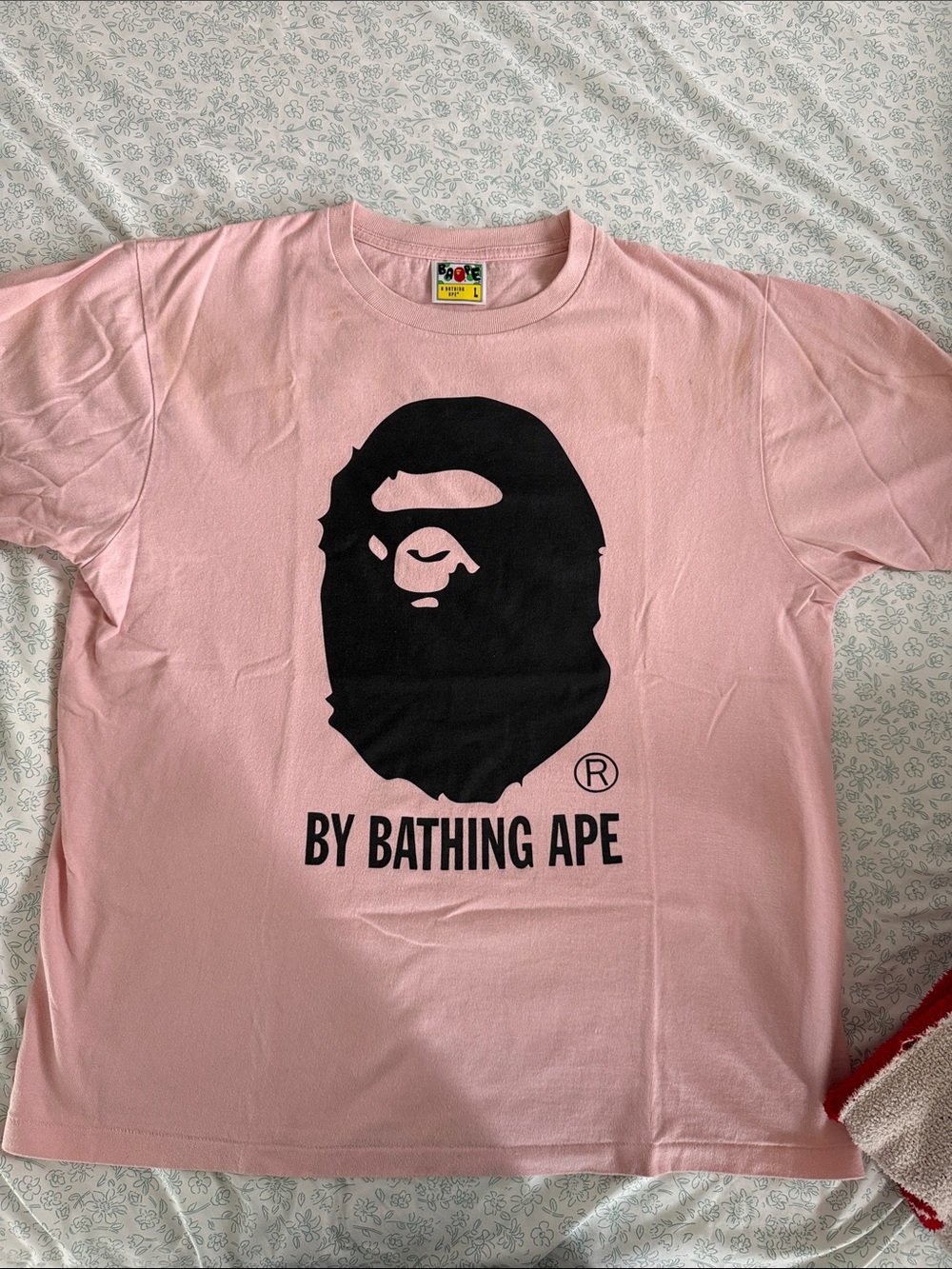 BAPE pink tee
